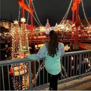 Disney Mint Green logo Spirit jersey Top